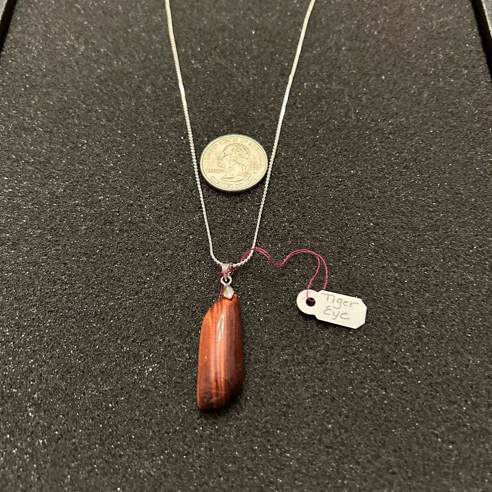 Tiger Eye Pendant Necklace